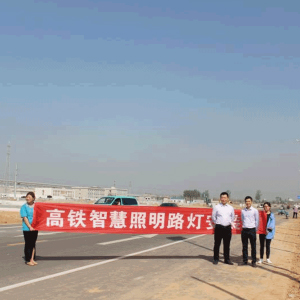  Smart solar street lamp settled in East Yucheng High speed Railway Station