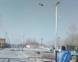 Installation of solar street lamps in Panlong Village, Jinan
